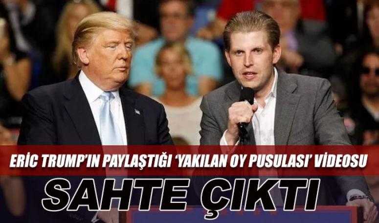Eric Trump'ın paylaştığı 