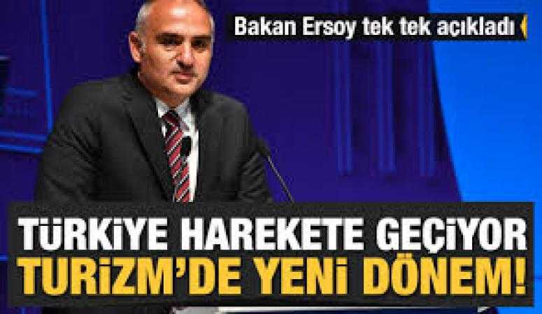 Ersoy: Turizm genelgesi salı günü açıklanacak