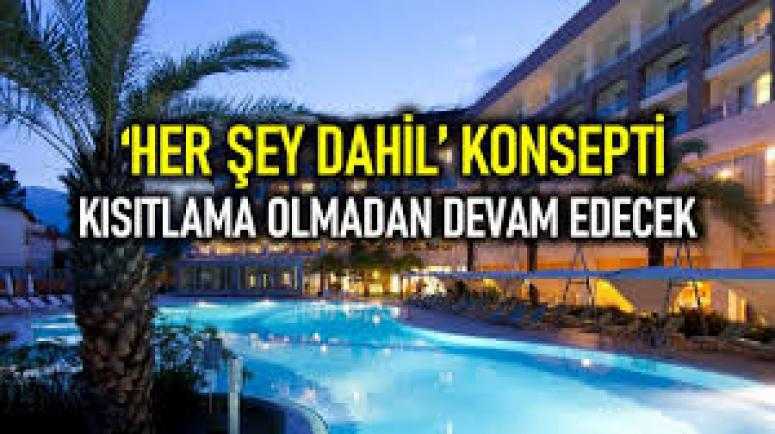 Her şey dahil tatile devam