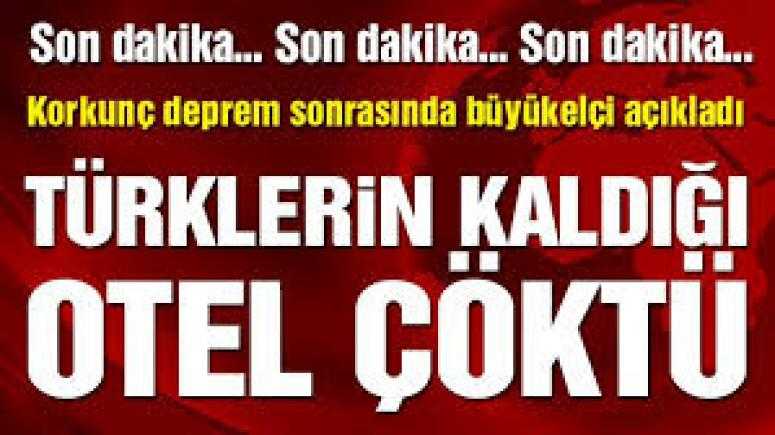 Arnavutluk'taki depremde Türklerin kaldığı otel çöktü