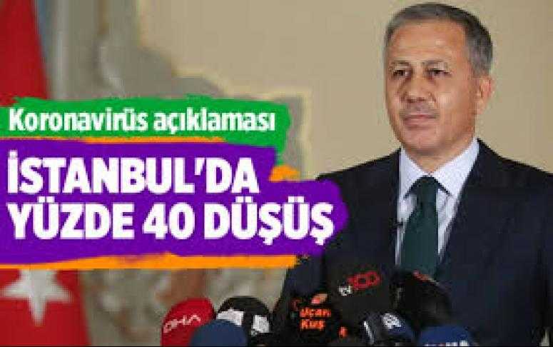 İstanbul'da koronavirüs vaka oranı yüzde 40 düştü