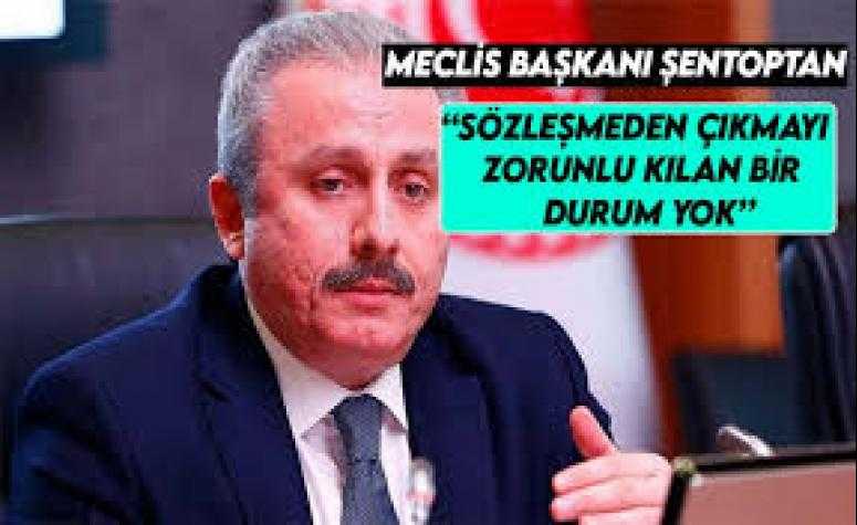 TBMM Başkanı Şentop'tan İstanbul Sözleşmesi açıklaması