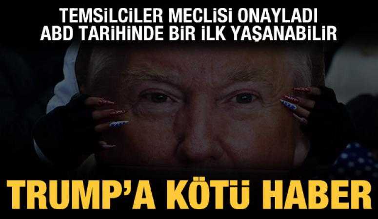 Trump'a büyük şok! Temsilciler Meclisi'nden azil kararı çıktı